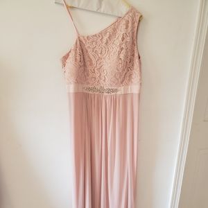 Blush bridesmaid dress